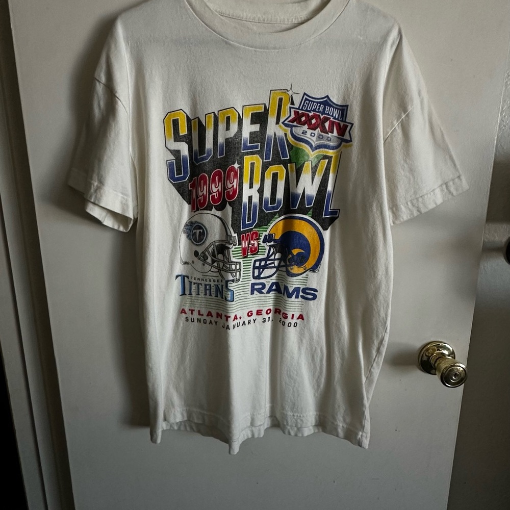 NFL Super Bowl 1999 White Tee